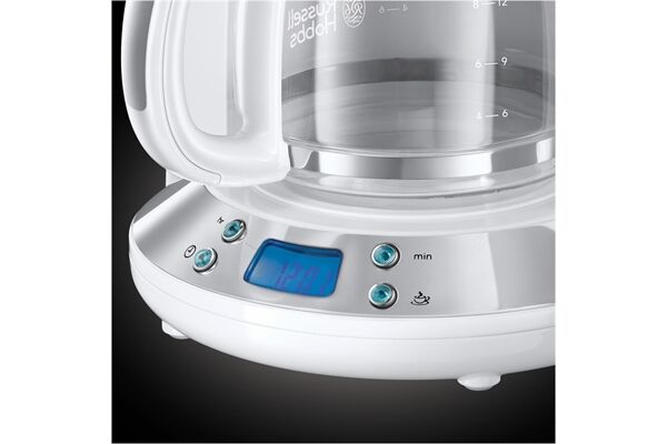 Russell Hobbs Inspire White Glas-Kaffeemaschine Weiss