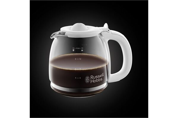 Russell Hobbs Inspire White Glas-Kaffeemaschine Weiss