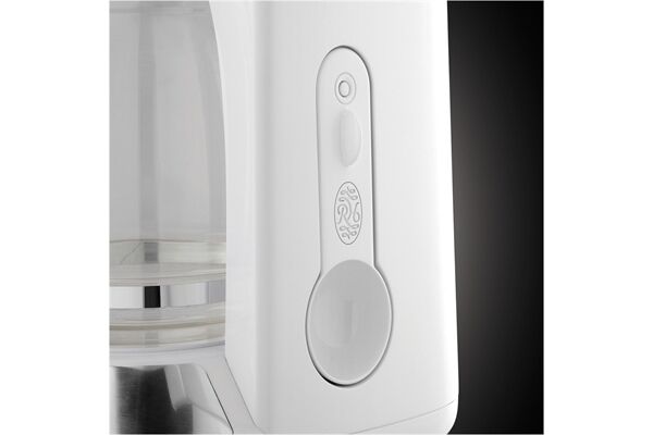Russell Hobbs Inspire White Glas-Kaffeemaschine Weiss