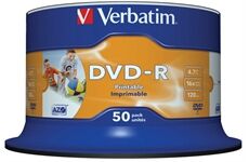 Verbatim DVD-R 4,7GB 16X 50er SP Print 50 Stück dvd