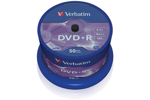 Verbatim DVD+R 4,7GB 16X 50er SP 50 Stück