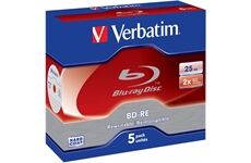 Verbatim BD-RE SL 2X 25GB 5er JC 5 Stück