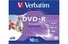 Verbatim DVD+R 4,7GB 16X 10er JC Printabl 10 Stüc