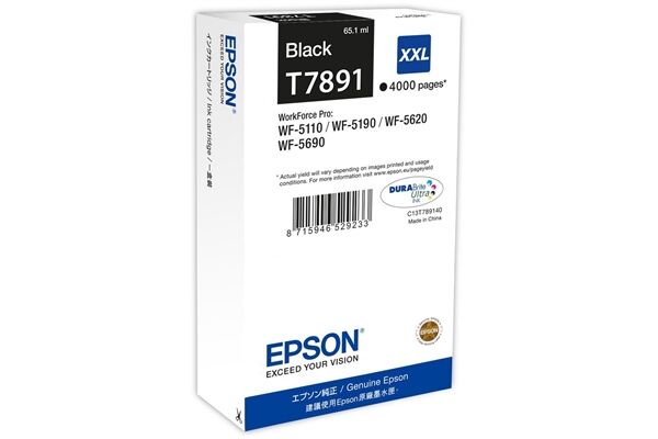 Epson Tintenpatrone XXL Black 4k - Extrahohe (Supe
