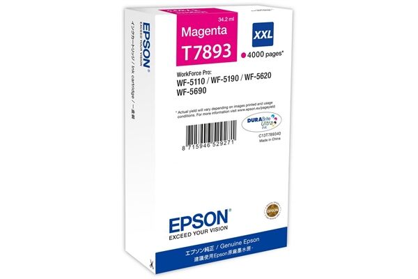 Epson Tintenpatrone XXL Magenta 4k - Extrahohe (Su