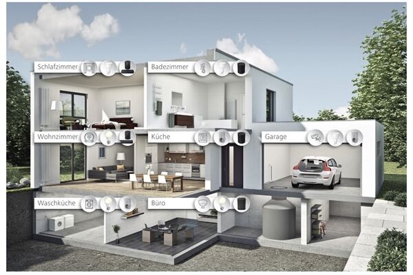 Hama 176553 WiFi Tür-/Fenster-Kontakt Weiss