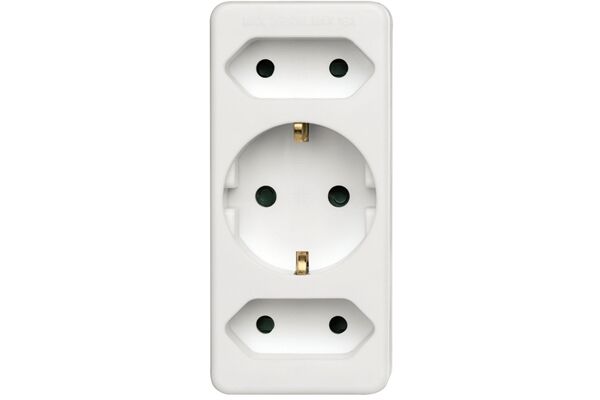 Hama 108844 Multistecker 3-fach Weiss