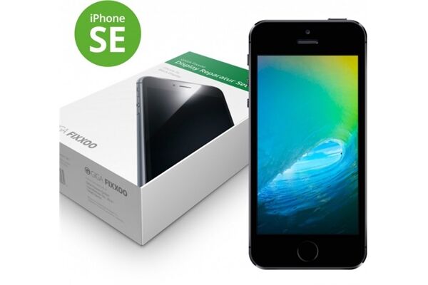 Giga Fixxoo iPhone SE Display schwarz im Komplettset