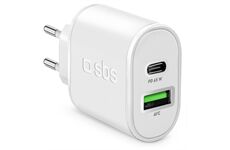 SBS Reiselader (65W+18W) (weiss)