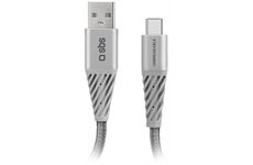 SBS Unbreakable USB 2.0 > USB-C (1,5m) (schwarz)