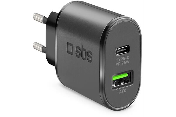 SBS USB/USB Type-C Dual Ladegerät (25W)