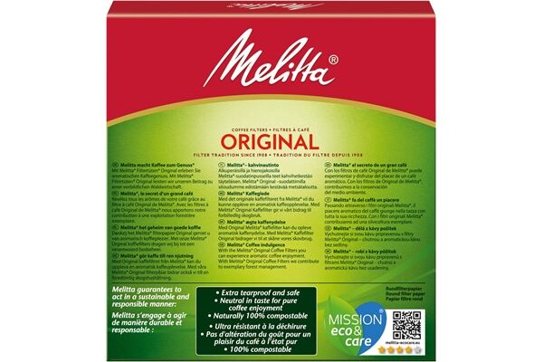Melitta Rundfilterpapier 1 Braun