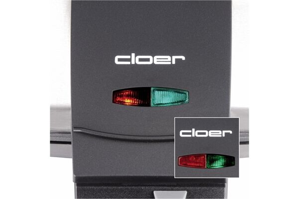 Cloer Brüsseler Waffelautomat 1445 Edelstahl