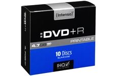 Intenso DVD+R 4,7GB 10er Slimcase Printab 10 Stü