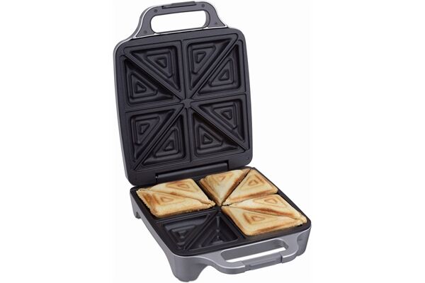 Cloer Sandwichmaker 6269 4er XXL Silber