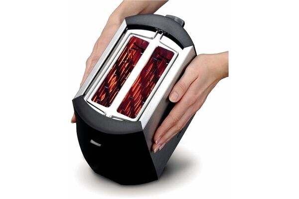 Cloer Toaster 3419 Edelstahl-Schwarz
