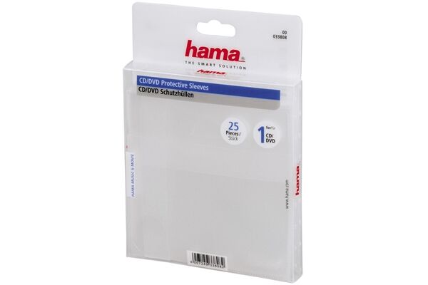 Hama 33808 CD/DVD PP-HU 25 Transparen 25 Stüc