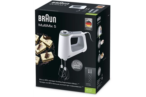 Braun Domestic Home HM 5100WH MultiMix 5 Weiss-Grau B-Ware