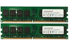 V7 DDR2 800 CL6 Kit (4GB) (schwarz)