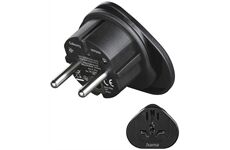Hama Reiseadapter (Welt>Europa) (schwarz)