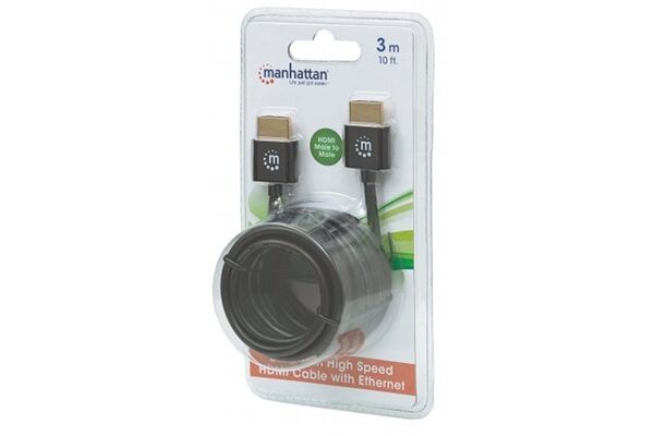 Manhattan Ultradünnes High Speed HDMI-Kabel mit Et
