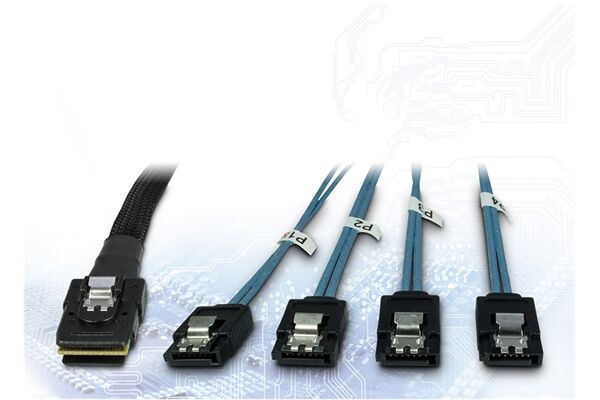 Inter-Tech SFF-8087 > 4x SATA Kabel (1m)