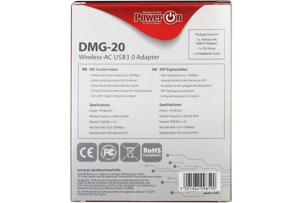 Inter-Tech Power On DMG-20