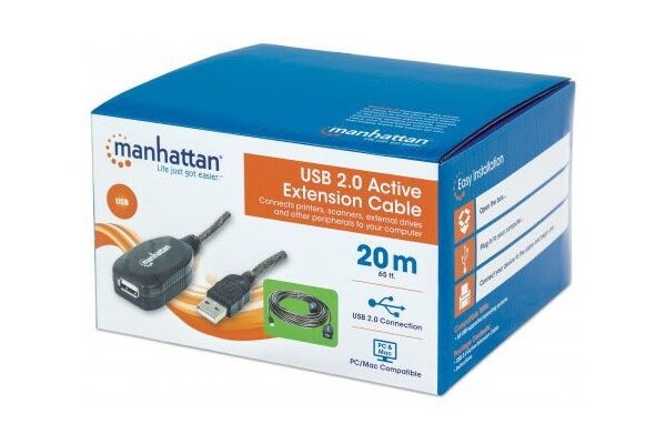 Manhattan USB-Repeater Kabel USB 2.0 (20m)