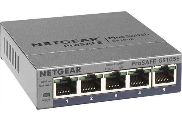 Netgear 5-Port Gigabit Plus Ethernet Switch