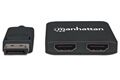 Manhattan DisplayPort auf 2-Port HDMI MST-Hub - Zu