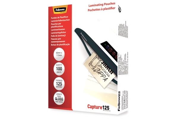 Fellowes Laminierfolien 83x113mm 125 Mic