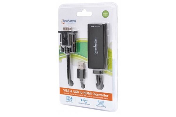 Manhattan VGA und USB auf HDMI-Konverter - Konvert