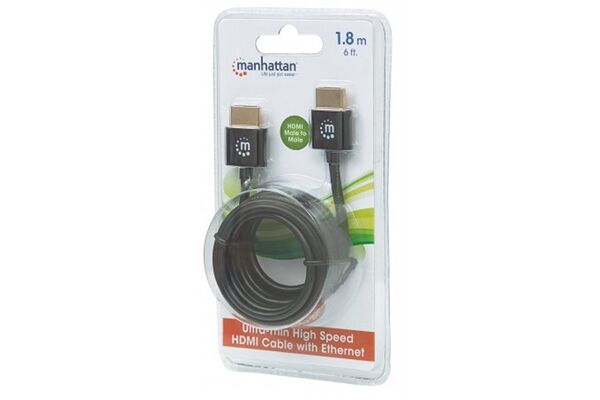 Manhattan Ultradünnes High Speed HDMI-Kabel mit Et