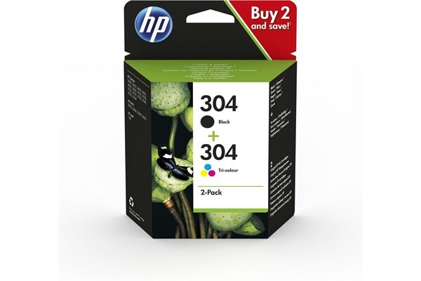 HP HP 304 schwarz+multicolor