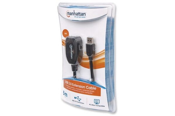 Manhattan SuperSpeed USB 3.0 Repeater Kabel - A-St