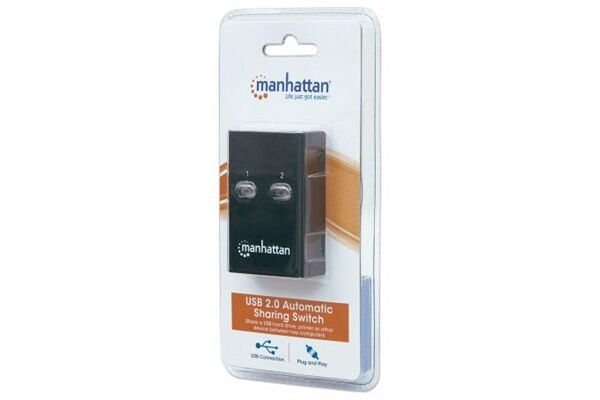 Manhattan 2-Port USB 2.0-Umschalter - 1 x USB-A-Po
