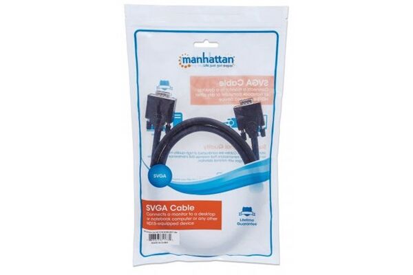 Manhattan SVGA Kabel HD15 (1,8m)
