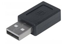 Manhattan USB 2.0 Type-C > USB Adapter (schwarz)