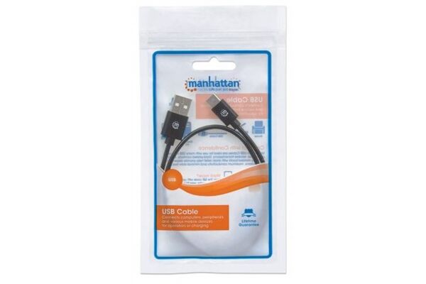 Manhattan USB 2.0 Typ C-Kabel - Typ C-Stecker auf
