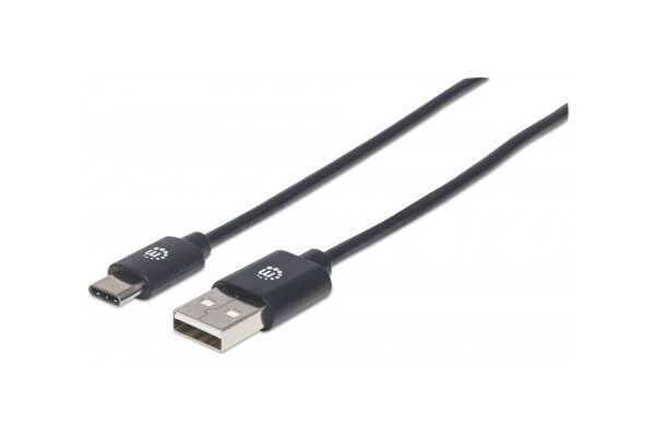 Manhattan USB 2.0 Typ C-Kabel - Typ A-Stecker auf