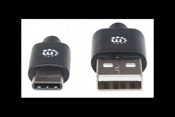 Manhattan USB 2.0 Typ C-Kabel - Typ A-Stecker auf