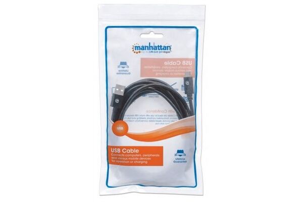 Manhattan USB 2.0 Typ C-Kabel - Typ A-Stecker auf