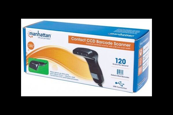 Manhattan CCD Kontakt-Barcodescanner - 80 mm Scanb