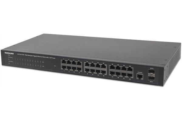 INTELLINET PoE+ 24-Port
