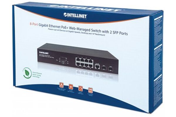 INTELLINET PoE+ 8-Port
