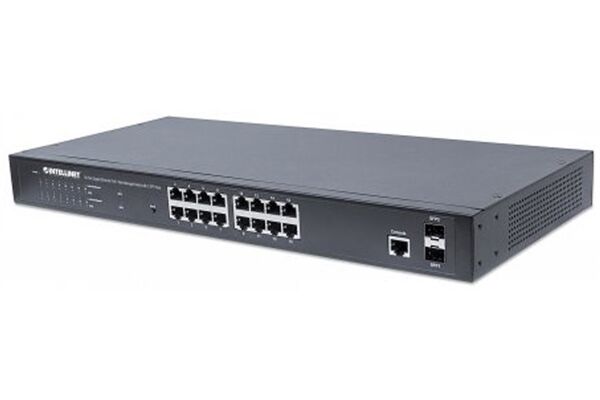INTELLINET PoE+ Switch 16-Port Gigabit