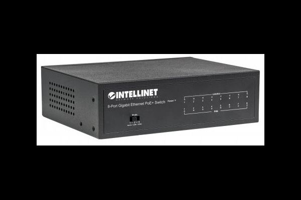 INTELLINET PoE+ 8-Port 60W