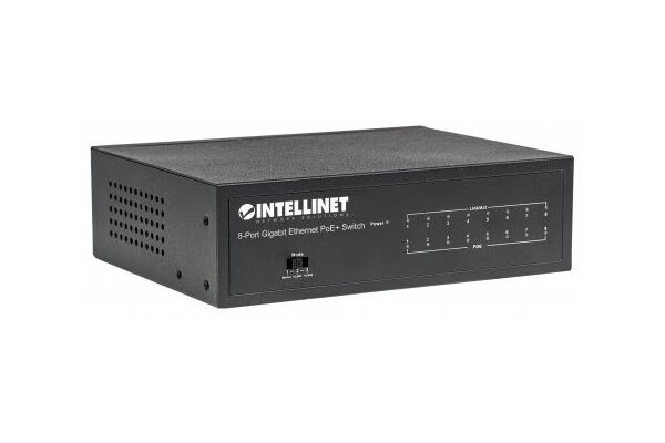 INTELLINET PoE+ 8-Port 60W