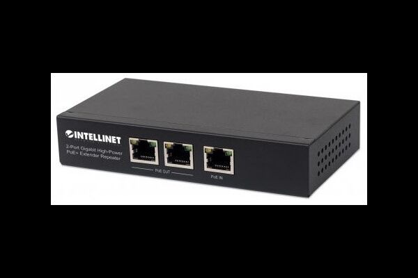 INTELLINET PoE+ Extender 2-Port Gigabit