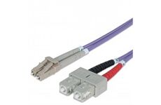 INTELLINET LWL LC > SC OM4 Anschlusskabel (1 m (violett)